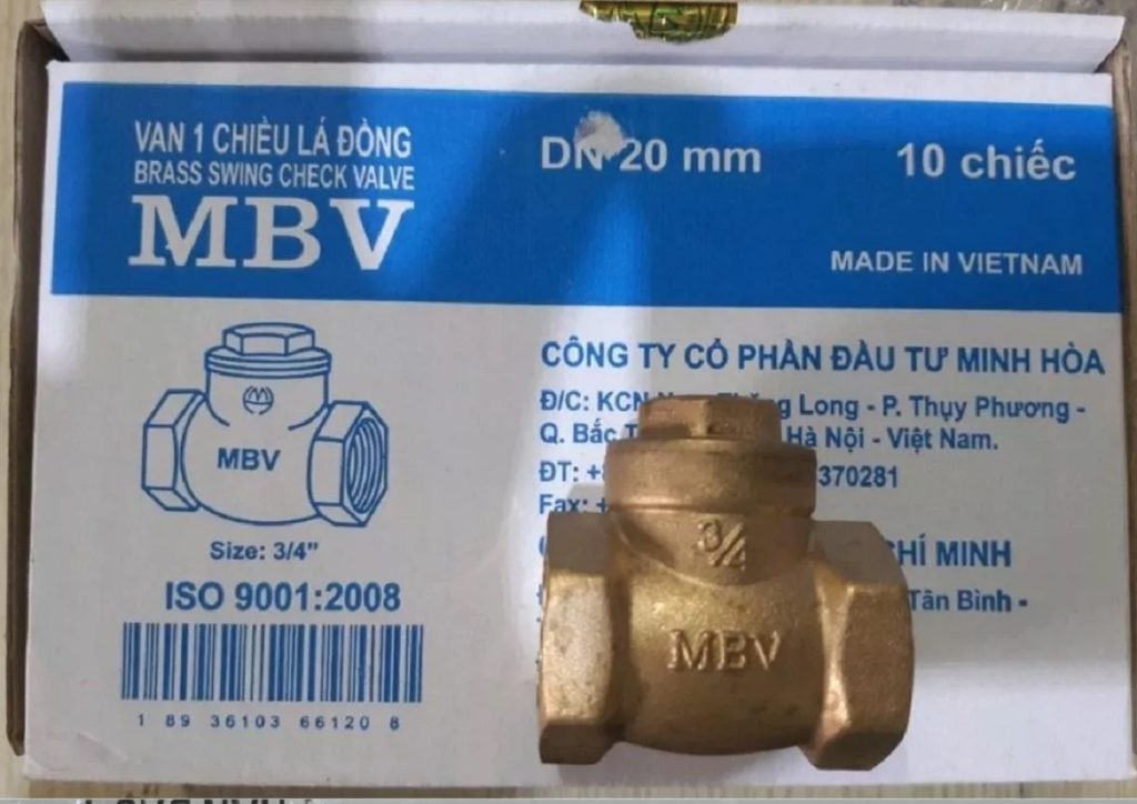 van 1 chiều lá lật MBV