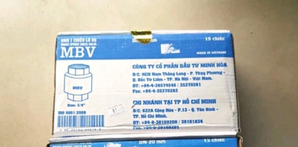 van 1 chiều lò xo MBV