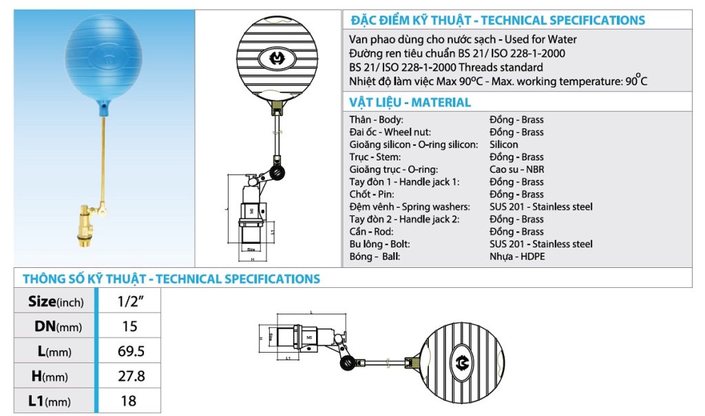 catalogue van phao MI