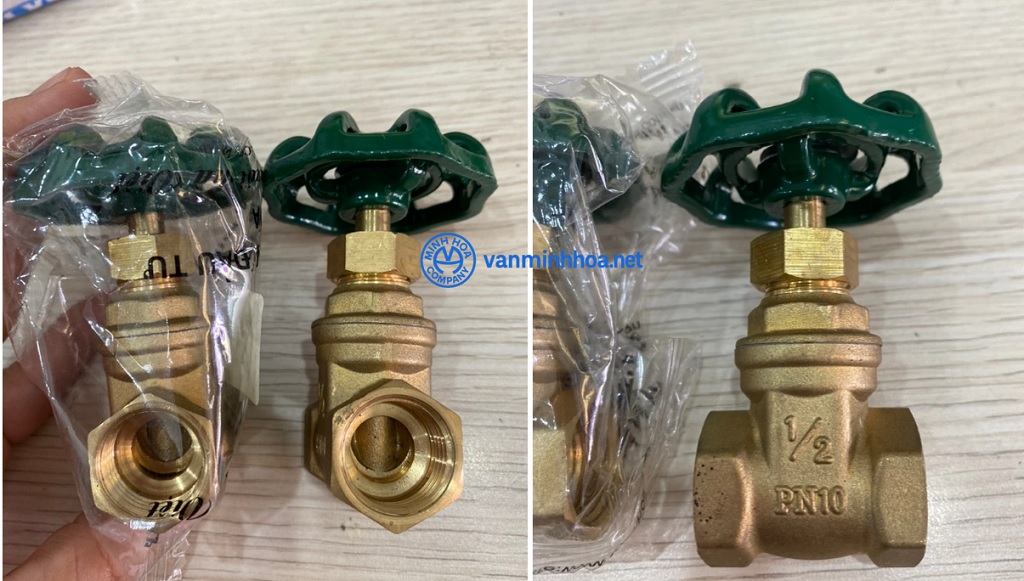 Van cửa đồng MI PN10 - DN15 4 Van cửa đồng MI PN10 - DN15