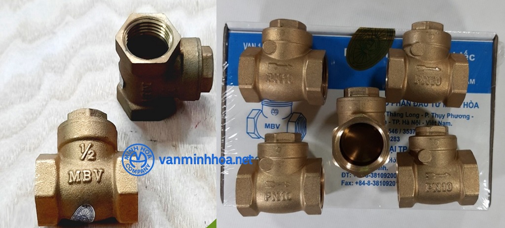 Giới thiệu van 1 chiều đồng lá lật MBV PN10 - DN15 Phi21