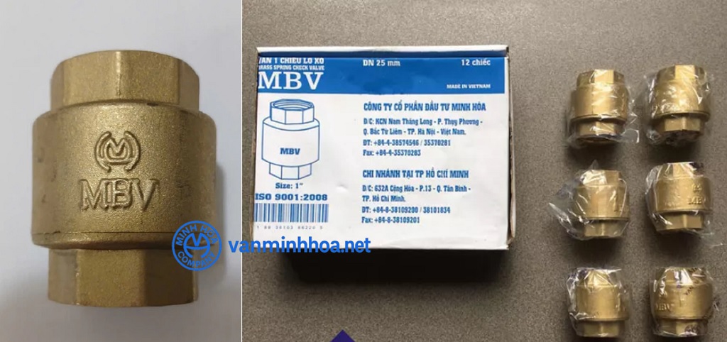 Giới thiệu van 1 chiều đồng lò xo MBV PN10 - DN50