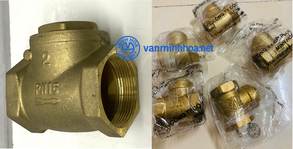 Giới thiệu van 1 chiều đồng lá lật Miha PN16 - DN32 Phi 42