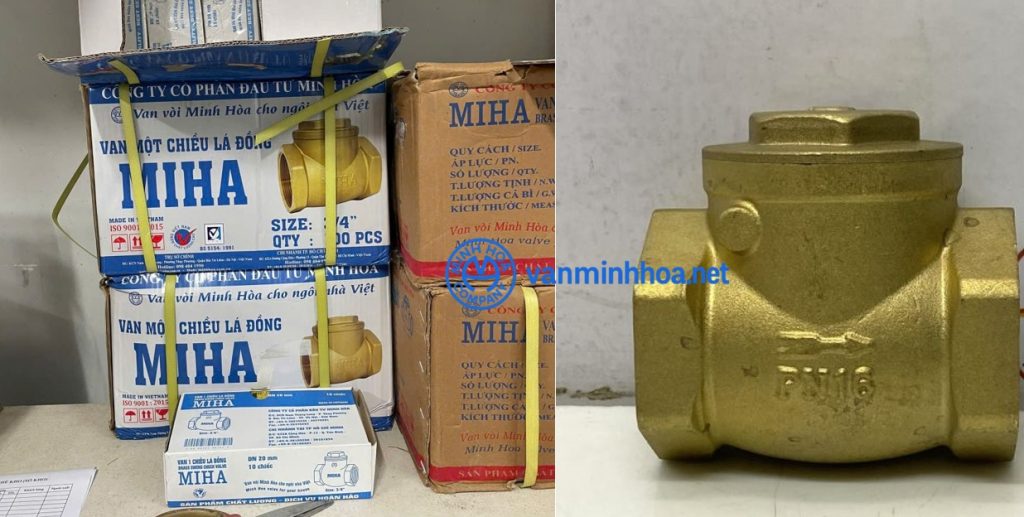 Giới thiệu van 1 chiều đồng lá lật Miha PN16 - DN65 Phi 76