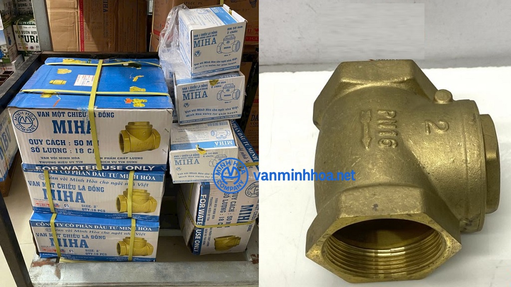 Giới thiệu van 1 chiều đồng lá lật Miha PN16 - DN80 Phi 90