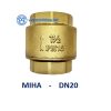 Van 1 chieu lo xo Miha DN20