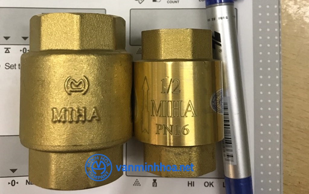 Giới thiệu van 1 chiều lò xo đồng Miha PN16 - DN25 Phi 34