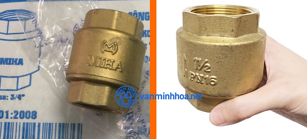 Giới thiệu van 1 chiều lò xo đồng Miha PN16 - DN65 Phi 76