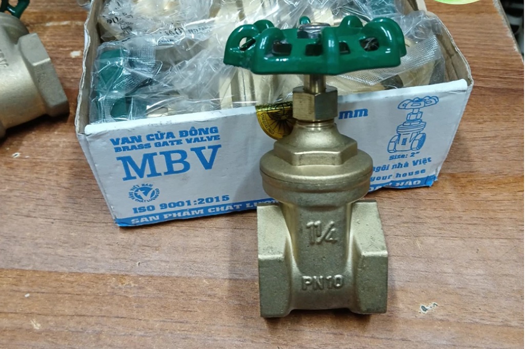 Giới thiệu van cửa đồng MBV PN10 - DN32 Phi 42