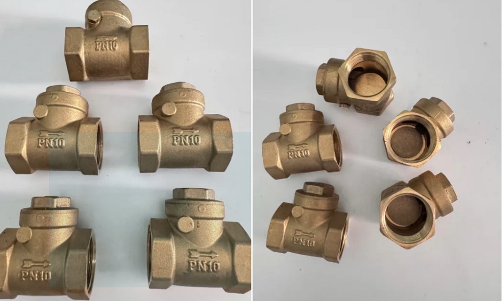 Van 1 chiều đồng lá lật MI PN10 - DN15 Phi21