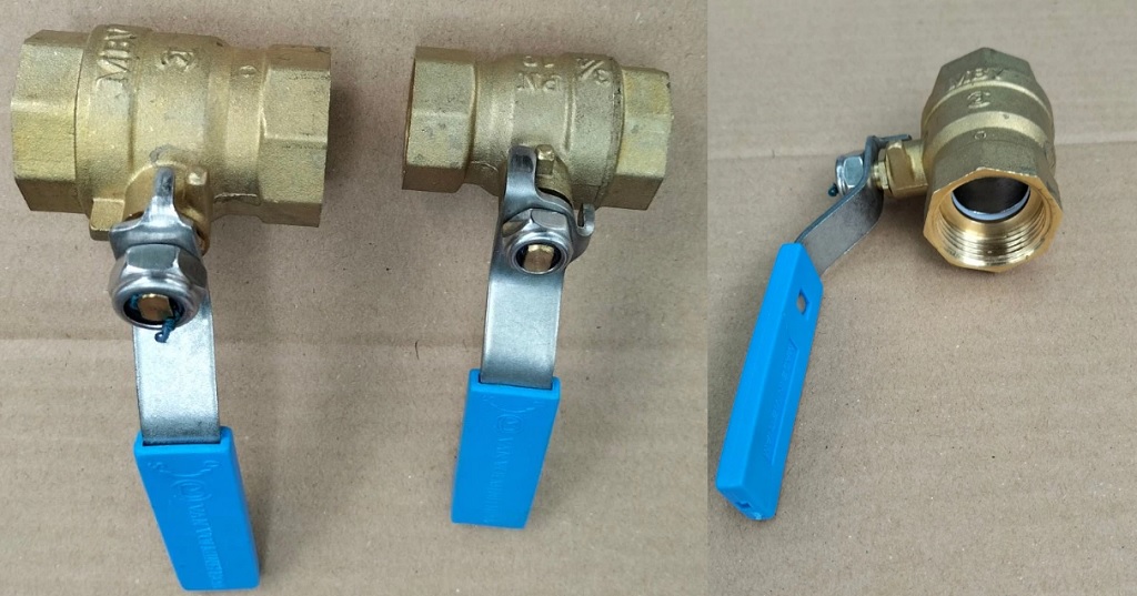 Van bi đồng tay gạt MBV - DN15 Phi21 3 Van bi đồng tay gạt MBV - DN15 Phi21