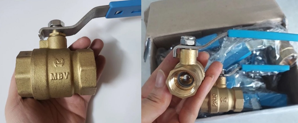 Van bi đồng tay gạt MBV - DN20 Phi27