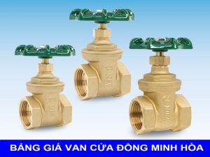 Bảng giá van cửa đồng Minh Hòa