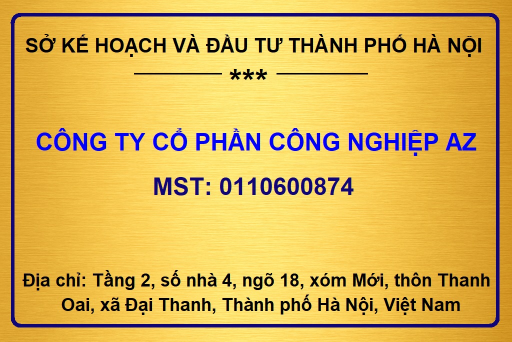 Công ty cổ phần công nghiệp AZ