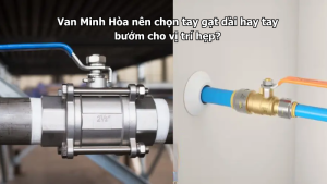 van minh hòa nên chọn tay gạt dài hay tay bướm cho vị trí hẹp?