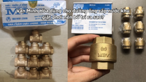 van minh hòa dùng cho đường ống cấp nước khu giặt phơi nên bố trí ra sao?