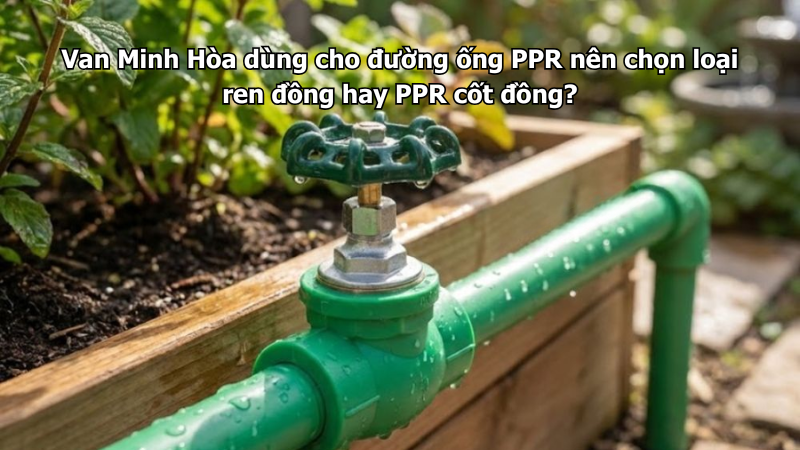 Van Minh Hòa dùng cho đường ống PPR nên chọn loại ren đồng hay PPR cốt đồng? 1 van minh hòa dùng cho đường ống ppr nên chọn loại ren đồng hay ppr cốt đồng?