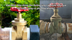 van minh hòa dùng cho đường ống cấp nước khu rửa tay công cộng có phù hợp không?