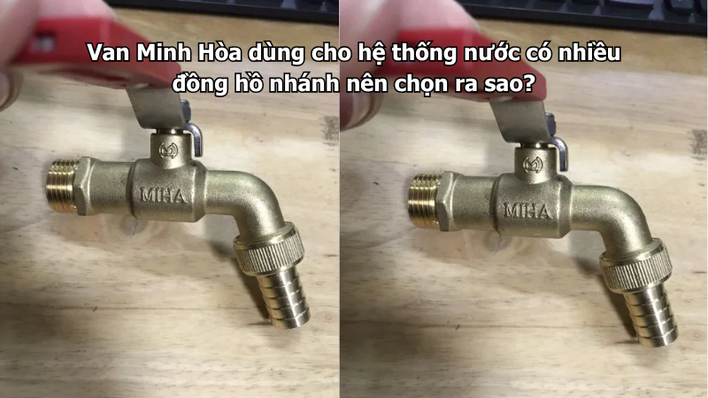 van minh hòa dùng cho hệ thống nước có nhiều đồng hồ nhánh nên chọn ra sao?